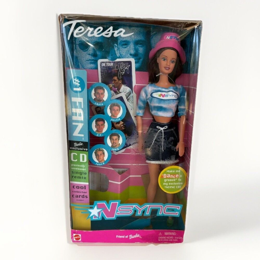 NSync #1 Fan Teresa doll 2000 Barbie Mattel New Boy Band Justin Timberlake